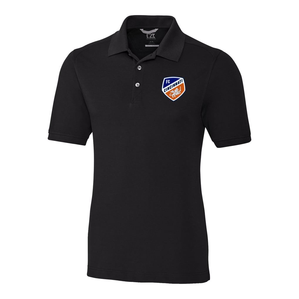  FC Cincinnati Cutter & Buck Advantage Eco Tri-Blend Pique Polo - Black